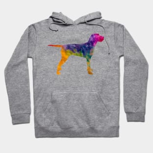 Hungarian Wirehaired Vizsla in watercolor Hoodie